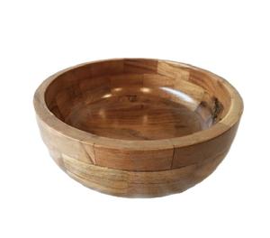 Bol à salade en bois naturel multifonctionnel personnalisé pour la décoration de la maison, vaisselle, ustensiles de cuisine et articles de table au meilleur prix - Product Image 1