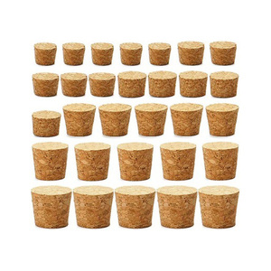 Corchos de vino de roble antiderrames de alta calidad al por mayor de fábrica, tapones de corcho de botella de vino tinto natural puro 100% personalizados - Product Image 6