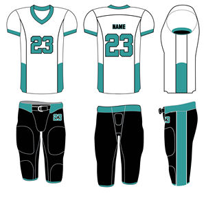 Venta caliente gris y amarillo transpirable Spandex y malla sublimación uniforme de fútbol americano hecho a medida camiseta de fútbol americano - Product Image 6