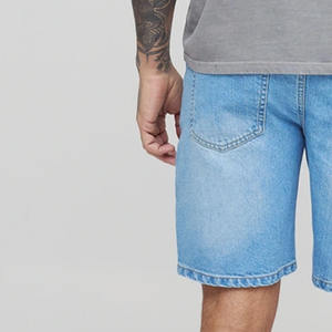 OEM Custom Fit Denim <b>Shorts</b> <b>for</b> <b>Men</b> Baggy Streetwear Style Light Washed Cotton Private Label Apparel Factory Supply Classic Look - Product Image 6
