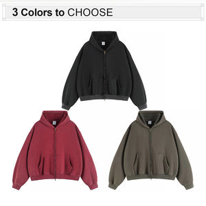 Service OEM/ODM, prix FOB, sweat-shirts d'hiver les plus vendus, sweat-shirts 100% coton lavés à l'acide, sweat-shirts vierges 450 GSM, sweat-shirts à capuche - Product Image 2