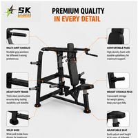 Machine à presser les épaules assise SK Factory Direct, à charge libre, pour entraînement du haut du corps, vente en gros, OEM, ODM, équipement de gym commercial