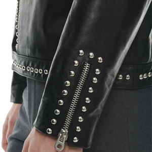 Tout nouveau personnalisé le plus populaire qualité personnalisé hommes fantaisie Stud veste Pakistan fait Top qualité moto Offre Spéciale vestes en cuir - Product Image 5