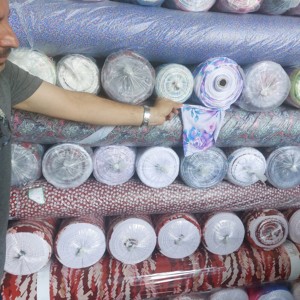 เจนนี่สต็อกเยอะชุดเดรสสตรีผ้าโพลีเอสเตอร์ระยิบระยับพิมพ์ลายผ้าสแปนเด็กซ์จากเกาหลี - Product Image 4