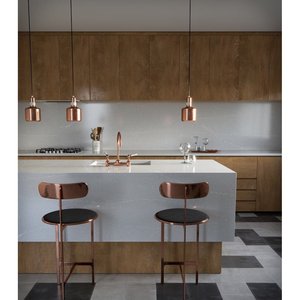 Placa de Cuarzo Plateado Desértico - Diseño Moderno, Resistente al Agua, para Aplicaciones en Paredes de Cocina, Gran Formato 1600x3200mm, 20/30mm, Acabado Gamuza - Product Image 4