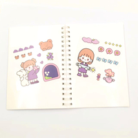 Livre d'autocollants spirale réutilisable vintage personnalisé 2024 - A3 pour collection d'enfants et agenda avec couleurs et logo personnalisés