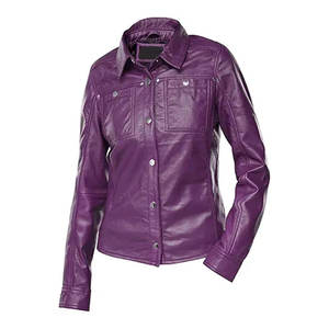 เสื้อแจ็กเก็ตหนัง PU มีซิปสำหรับผู้ชายเสื้อแจ็กเก็ตสไตล์เสื้อแจ็กเก็ตรถจักรยานยนต์ - Product Image 1