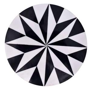 Support à gâteaux en bois et en résine, plateau de service à cupcakes noir et blanc pour décoration de mariage à l'hôtel CSD-021 - Product Image 3