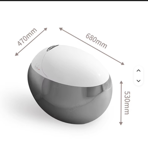 WC Intelligente di Lusso dal Design Moderno Placcato Oro, Bidet a Parete di Alta Qualità con Sifone Tipo S e Chiusura Automatica - Product Image 3