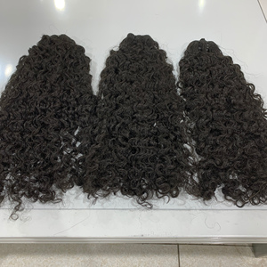 Paquetes estilo rizado birmano negro natural 100% cabello humano vietnamita Puede teñir todos los colores #613 #60 - Product Image 2