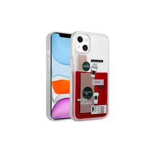 Étui en silicone liquide personnalisé à motifs de la série SENK pour iPhone 14 Plus, design boisson, coque souple en TPU, anti-traces de doigts, antichoc - Product Image 1
