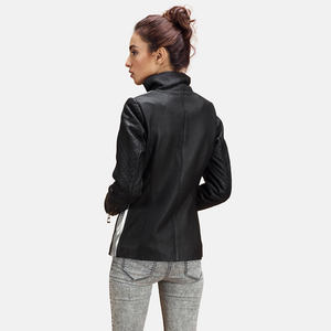 Chaqueta de Cuero para Mujer, Diseño Único y Popular, Chaqueta de Cuero Sólida para Mujeres y Chicas, Diseño OEM con Logotipo - Product Image 5