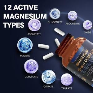 Cápsulas de Glicinato de Magnesio Complejo, Apoyo al Bienestar Mineral, Suplemento Natural para el Cuidado de la Salud, OEM, Marca Privada, Empaque Personalizado - Product Image 4