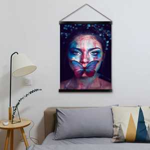 Bandes adhésives noires pour affiches 62 cm (paire) avec cordon de suspension pour décoration murale - Product Image 5