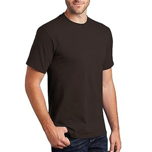 เสื้อยืดคอกลมแขนสั้นของผู้ชายเข้ารูปทรงสลิมฟิตผ้าฝ้ายหนาทำจากผ้าฝ้ายออร์แกนิค100% เส้นใยแฟชั่นคอกลมสีที่เลือกมาเพื่อใช้ทำด้วยมือ - Product Image 6