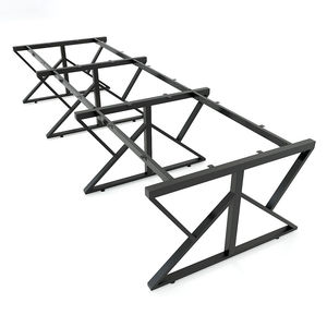Sofá minimalista de 6 plazas en cuero sintético con estructura de acero y patas en forma de K - Product Image 4