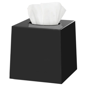 Boîte à mouchoirs en métal noir de qualité supérieure, porte-serviettes, décoration de table à domicile, porte-serviettes pour la maison, le bureau, distributeur de lingettes en vente - Product Image 3