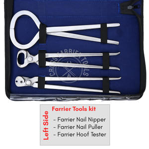 Kit de soins des sabots de qualité supérieure, couteau à boucle, duo de limes, lisse les parois des sabots, pince à ongles, extracteur d'ongles, couteau à pointe de précision - Product Image 3