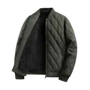 Nouvelle arrivée Veste bomber d'hiver respirante pour homme Col en V Prix bas Veste bomber de style universitaire - Product Image 1