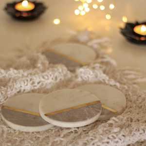 Sous-verres en pierre Formes de vente chaudes en marbre de meilleure qualité pour la maison Hôtel Bureau Utilisation Boissons Sous-verre en pierre - Product Image 2