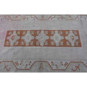 Alfombra de látex ecológica de lana Beige naranja clásica de área grande 3,8X6,9 pies diseño turco patrón de retazos abstracto rectángulo - Product Image 5