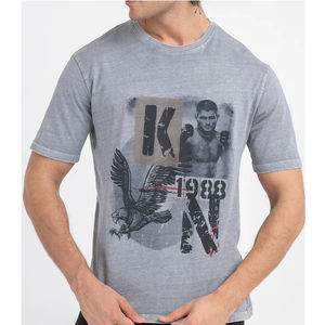 Venta al por mayor de alta calidad de los hombres camisetas de estilo básico de manga corta 100% algodón de gran tamaño personalizado liso Casual pantalla de alta resolución - Product Image 5