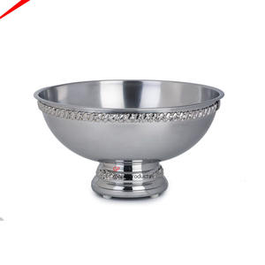 Bol à poinçon rond en acier inoxydable de qualité supérieure avec panneau et base de conception - Product Image 4