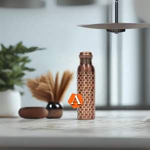 High Quality Hammered Copper <b>Water</b> <b>Bottle</b> Ayurvedic Pure Copper <b>Metal</b> Yoga <b>Water</b> <b>Bottle</b> Copper <b>Water</b> <b>Bottle</b> Antique - Product Image 3