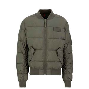 Tendance Logo Personnalisé Patches Bomber Veste Casual Goutte Épaule fermeture à glissière poignets côtelés Bomber Veste - Product Image 1