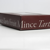 Boîte en carton rouge foncé imperméable à l'eau imprimée à bas prix Emballage d'enveloppe de fruits avec logo pleine fenêtre imprimée