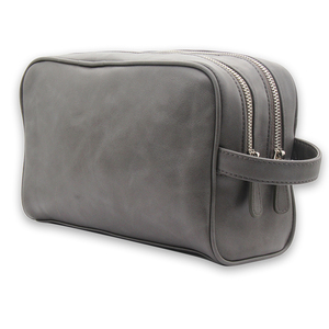 Sac de toilette en cuir vintage pour hommes - Product Image 3