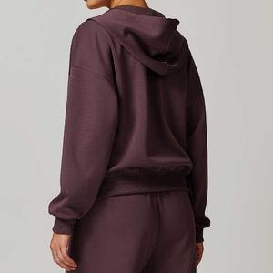 OEM Good Quality Custom Turtleneck <b>Zipper</b>-Up Short Hoodies <b>for</b> Woman Fashion Comfortable <b>for</b> Women Hoodie Sweatshirts <b>for</b> <b>Sale</b> - Product Image 6