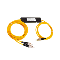 Module de couplage télécom DAMU haute précision 1x2 PLC, répartiteur de fibre optique à tube en acier, connecteur monomode FC/APC pour FTTH PON