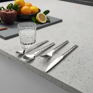 Ensemble de couverts en acier inoxydable écologique de qualité supérieure pour les repas de fête |   Couverts élégants et durables avec des couleurs personnalisées - Product Image 5