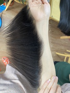 Cuticule de cheveux humains vierges crus cambodgiens du Vietnam alignée vague naturelle droite soyeuse bouclée lâche vague profonde double fermeture dessinée - Product Image 2