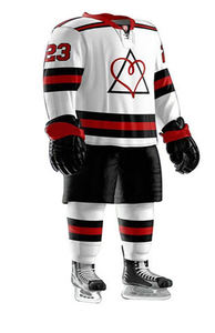 Maillot de hockey sur glace tendance à imprimé numérique personnalisé avec logo d'équipe, respirant, 100 % polyester, vente en gros - Product Image 2