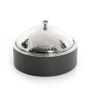 Casserole de vaisselle Hotpot de qualité supérieure au design américain avec marmite en fil de couleur or et marron pour la cuisine et l'hôtel - Product Image 4