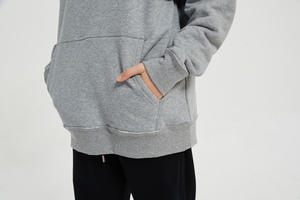 Suéter de Cuello Alto Unisex de Alta Calidad OEM ODM, Logotipo Personalizado, Cuello Simulado, Sudadera con Media Cremallera para Hombre, Envío DDP - Product Image 4