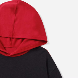 Conjunto de chándal para niños al por mayor a precio asequible, chándal para niños con logotipo personalizado, Sudadera con capucha, chándal deportivo de color sólido para niños - Product Image 5