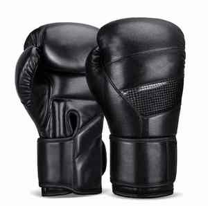 Guantes de boxeo de 10oz con logotipo personalizado, guantes de boxeo de entrenamiento de PU brillantes duraderos de alta calidad, guantes de lucha MMA - Product Image 2