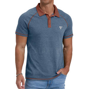 Polos pour hommes de haute qualité, couleur personnalisée, coupe ajustée, polos pour hommes avec logo personnalisé - Product Image 4