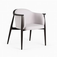 Chaise de salle à manger Erithrea-Fauteuil rembourré de luxe avec cadre en bois | Sièges contemporains Restaurant & Hôtel | Made in Vietnam