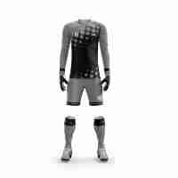 Jersey Kiper Sepak Bola Lengan Panjang Desain Baru Berkualitas Tinggi untuk Dewasa, Seragam Pria Grosir Custom Sablon