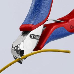 กรรไกรตัดปลายเฉียงแบบอิเล็กทรอนิกส์ของ Knipex หัวสั้น ด้ามจับหลายส่วนประกอบ พร้อมด้ามจับขัดเงาแบบกระจก กรรไกรและเครื่องตัด - Product Image 3