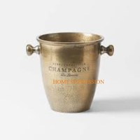 Dernier modèle de seau à glace/rafraîchisseur de bouteilles de vin en acier inoxydable, fait main, écologique, personnalisable en taille et logo, design classique