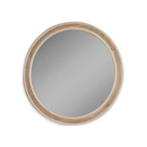 Decorative Wall <b>Mirror</b> with <b>wooden</b> Beads Metal Frame Decorative Metal Wall <b>Mirror</b> - Product Image 4
