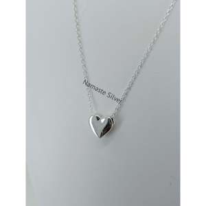 Collar de Plata de Ley 925 con Colgante de Corazón Delicado y Diamante, Joyería Minimalista con Encanto de Amor para San Valentín - Product Image 5
