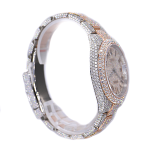 Reloj clásico de diamante de laboratorio de lujo de alta calidad Vvs Iced Out Bling Hip Hop reloj mecánico Moissanite para hombres - Product Image 3