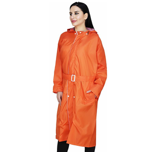 Chubasquero transpirable ligero e impermeable con capucha para exteriores para hombre, chubasquero largo cortavientos con bolsillos - Product Image 4