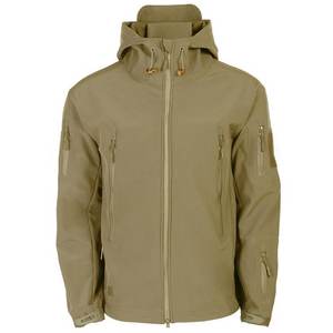 Veste unie en velours de laine pour hommes coupe-vent à capuche manteau d'hiver en plein air hauts veste de neige - Product Image 2